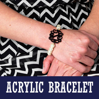 Acrylic Monogram Bracelet